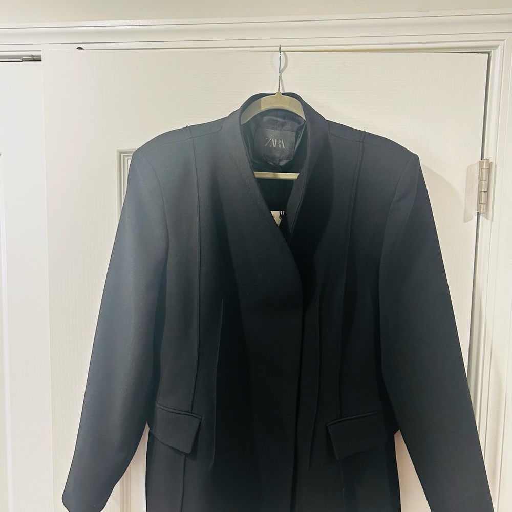 Zara Black Structured Blazer